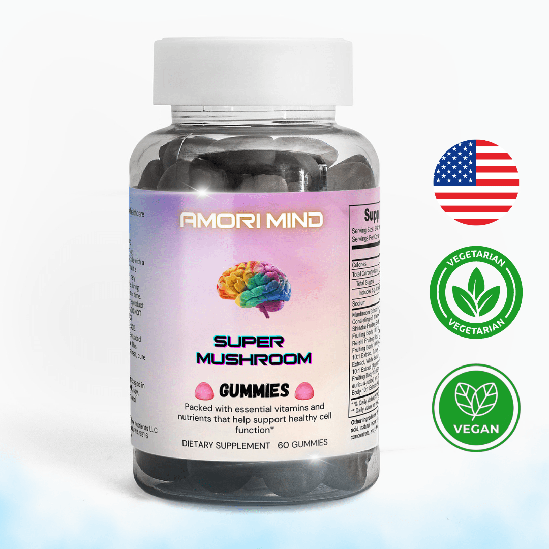 Super Mushroom Gummies - Raspberry (30 Servings)